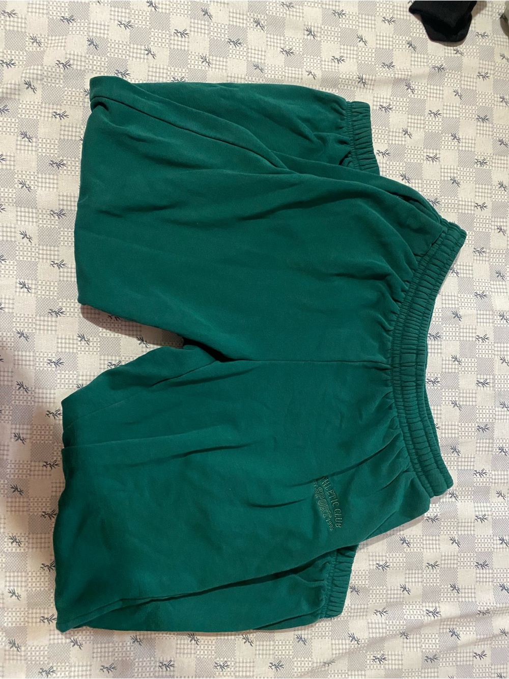 H&M Deep Green Fleece Sweatpants